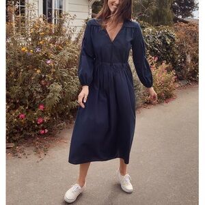 Christy Dawn The Delilah Long-Sleeve Midi Dress